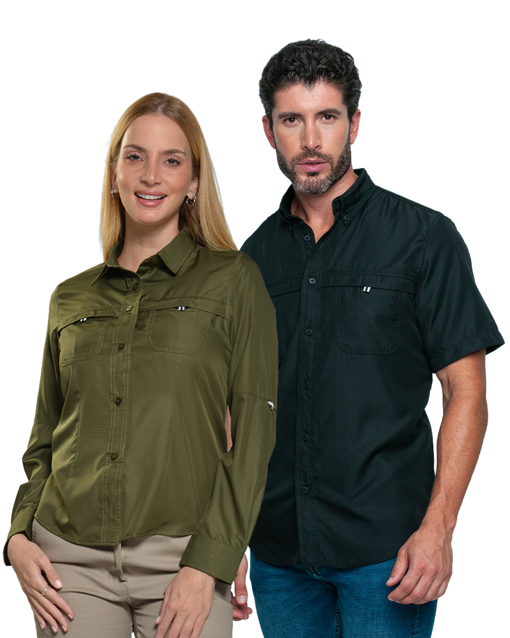 Camisas para uniforme empresarial dama y caballero